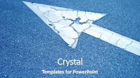  Presentation with road - Presentation having direction arrows - image of an arrow background and a teal colored foreground