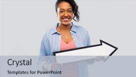  Presentation with african people - Beautiful PPT layouts featuring directions - direction and people concept backdrop and a light blue colored foreground