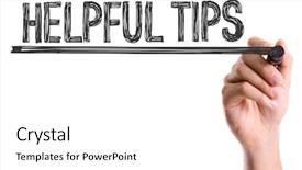  Presentation with marker - Colorful PPT theme enhanced with directions knowledge - hand with marker writing backdrop and a white colored foreground