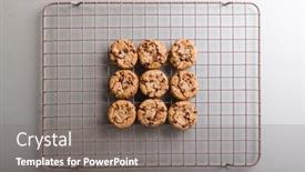  Presentation with food preparation - Slides consisting of directly-above-shot-of-fresh background and a gray colored foreground