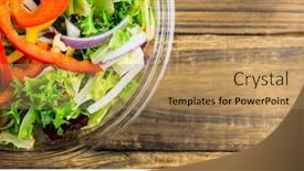  Presentation with vegan food - Presentation theme with directly-above-shot-of-fresh background and a coral colored foreground