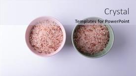  Presentation with salt food - Slides consisting of directly-above-shot-of-pink background and a  colored foreground
