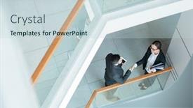  Presentation with business partner - Slides with directly-above-view-of-young background and a lemonade colored foreground