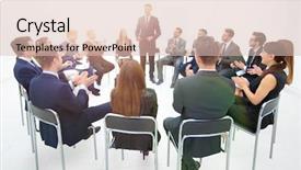  Presentation with director - Amazing presentation design having director of legal affairs conducts backdrop and a lemonade colored foreground