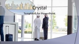  Presentation with director - Presentation theme having director show progress of company background and a white colored foreground