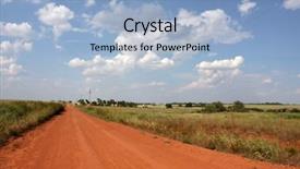  Presentation with country western - Slides enhanced with dirt country road in western background and a  colored foreground