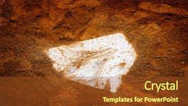  Presentation with baseball home plate - Presentation theme consisting of dirt for sports american past background and a tawny brown colored foreground