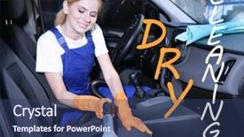  Presentation with dry cleaning - Audience pleasing PPT layouts consisting of dirt from seat in car backdrop and a ocean colored foreground