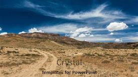  Presentation with himachal pradesh - Audience pleasing slide deck consisting of dirt-road-and-himalayan-landscape backdrop and a coral colored foreground