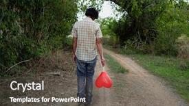  Presentation with scary - Cool new PPT layouts with dirt road in a disturbing backdrop and a dark gray colored foreground