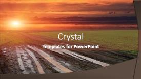  Presentation with dirt - Amazing PPT layouts having dirt-road-in-spring-steppe backdrop and a tawny brown colored foreground