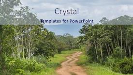  Presentation with dirt - Presentation design having dirt-rural-road-in-belize background and a lemonade colored foreground