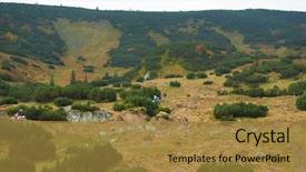  Presentation with motocross - Beautiful PPT theme featuring dirt track racing - amateur motocross drivers have hobby backdrop and a gold colored foreground