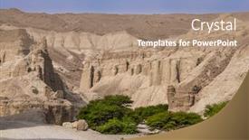  Presentation with fresh fruits and leafty greens - Beautiful PPT theme featuring dirt-wide-road-and-fresh backdrop and a coral colored foreground