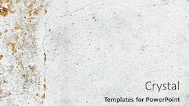  Presentation with cement - PPT theme with dirty-and-old-white-wall background and a white colored foreground