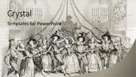  Presentation with versailles - PPT layouts enhanced with dirty dancing - carnival ball in versailles background and a light gray colored foreground