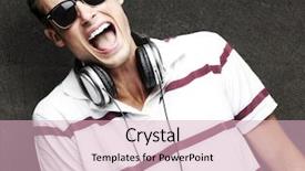  Presentation with vintage music - Slide deck featuring dirty dancing - portrait of a handsome young background and a lemonade colored foreground