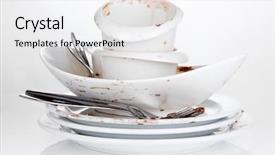  Presentation with dirt dirt texture dirty - Presentation consisting of dirty dishes isolated on white background and a white colored foreground