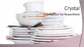  Presentation with dirt dirt texture dirty - Beautiful presentation theme featuring dirty dishes isolated on white backdrop and a white colored foreground