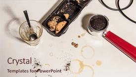  Presentation with dirt dirt texture dirty - Beautiful PPT theme featuring home with woman's accessories backdrop and a lemonade colored foreground