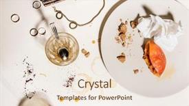  Presentation with party - Slide set with home with woman's accessories background and a lemonade colored foreground