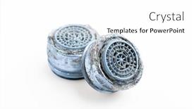  Presentation with dirty water - Theme having dirty-faucet-aerator-with-limescale background and a white colored foreground