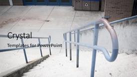  Presentation with pair eyes looking down - Slide set consisting of dirty hands - high angle view looking down background and a light gray colored foreground