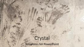  Presentation with black babies hands and feet in black human hands - Audience pleasing PPT theme consisting of dirty imprints of human hands backdrop and a soft green colored foreground