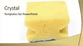  Presentation with old fashioned country kitchen - Beautiful theme featuring dirty kitchen dish washing sponge backdrop and a blonde colored foreground