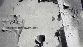  Presentation with wall paint - Beautiful slide deck featuring dirty lake - old wall texture laking paint backdrop and a light gray colored foreground