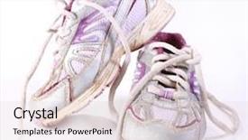 Presentation with tennis shoes - Amazing theme having dirty running shoes backdrop and a lemonade colored foreground