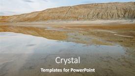  Presentation with desolation - Beautiful slides featuring dirty-soil-and-water backdrop and a gray colored foreground