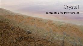  Presentation with dirty water - Slide deck with dirty-water-and-polluted-soil background and a lemonade colored foreground