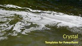  Presentation with dirty water - Presentation enhanced with dirty water with white pollution background and a tawny brown colored foreground