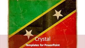  Presentation with saint - PPT layouts having dirty-weathered-flag-of-saint background and a crimson colored foreground