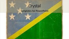  Presentation with solomon - Beautiful theme featuring dirty weathered flag of solomon backdrop and a coral colored foreground