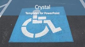 powerpoint presentation on disability Presentation with disability - Slides having disability rights - handicapped sign background and a teal colored foreground