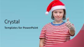  Presentation with down syndrome special education - Theme consisting of disability rights - young adult woman with down background and a  colored foreground