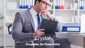  Presentation with disability disabled signs rendering 3d - Audience pleasing PPT theme consisting of disabled-businessman-working backdrop and a dark gray colored foreground