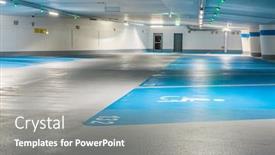  Presentation with sign disabled parking - Presentation theme having disabled-parking-sign background and a gray colored foreground