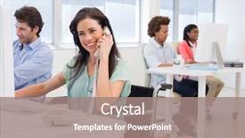  Presentation with special needs wheelchair children - Amazing presentation theme having disabled people - businesswoman in wheelchair on phone backdrop and a gray colored foreground