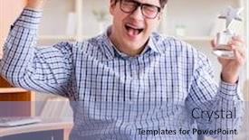  Presentation with disability disabled signs rendering 3d - Audience pleasing presentation theme consisting of disabled-student-studying-at-home backdrop and a light blue colored foreground