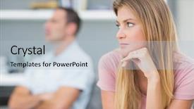  Presentation with dispute - PPT layouts featuring disagreement couples - couple not talking background and a lemonade colored foreground