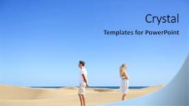  Presentation with relationship - Presentation design enhanced with disagreement divorce and separation background and a light blue colored foreground