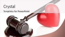  Presentation with broken heart - PPT layouts with disagreement statements - concept of broken heart because background and a white colored foreground