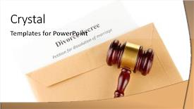  Presentation with divorce - Beautiful presentation featuring disagreement statements - divorce decree and envelope backdrop and a white colored foreground