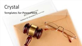  Presentation with divorce - Cool new slide deck with disagreement statements - divorce decree and envelope backdrop and a white colored foreground