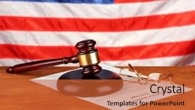  Presentation with divorce - Amazing PPT layouts having disagreement statements - divorce decree and wooden gavel backdrop and a  colored foreground