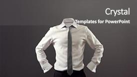 Presentation with trousers - Audience pleasing theme consisting of disappear - anonymous man in white shirt backdrop and a gray colored foreground
