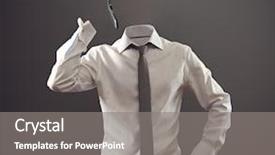  Presentation with anonymous - Cool new slide deck with disappear - anonymous man in white shirt backdrop and a gray colored foreground